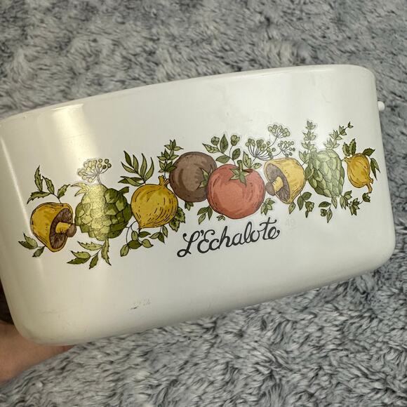 Corning Ware Set of Two L'Echalote Spice of Life Baking Vintage NO LIDS - Picture 4 of 14